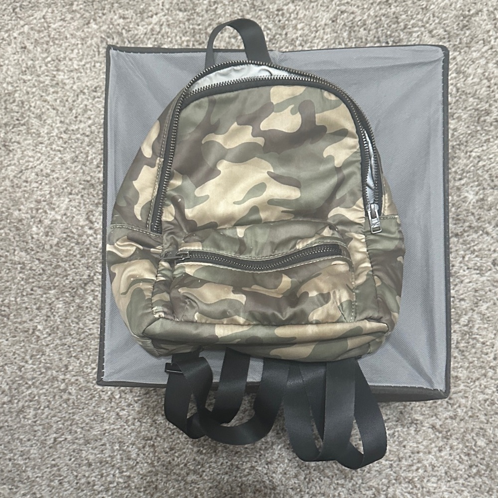Hollister Camouflage Backpack with Black Accents